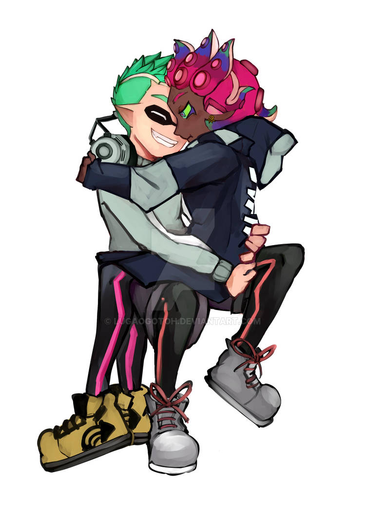 Comm - CitySpacer Splatoon Couple by LuGaoGoToh on DeviantArt