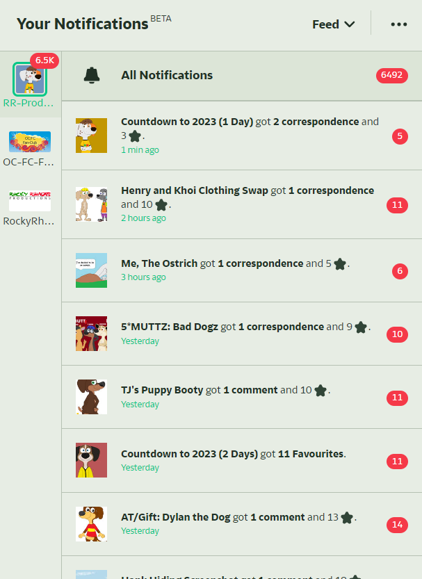 All The Notifications I Got This Year by RR-Productions on DeviantArt