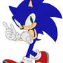 Sonic the Hedgehog COLORED (digital drawing)