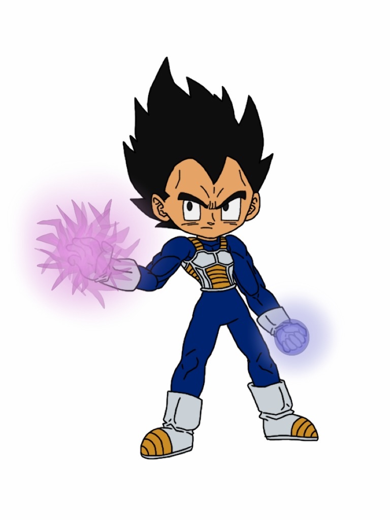 Chibi Vegeta using Ki