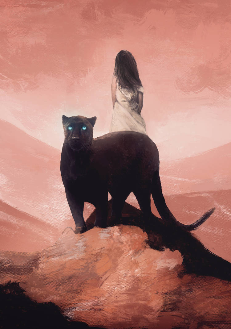 The panther and the girl by Mocaran The panther and the girl by Mocaran