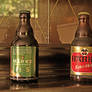 Retro beer bottles