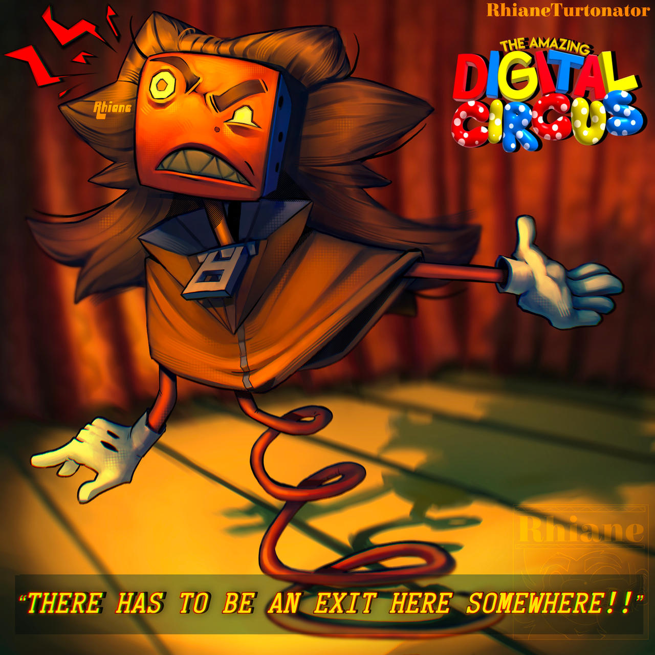 My digital circus oc! by RhianeTheRandom on DeviantArt