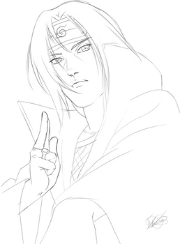 Itachi line art