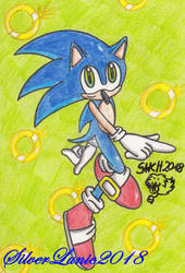 Postcard 001 Sonic - Power Rings