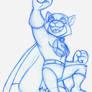 WIP - Super Kat sketch