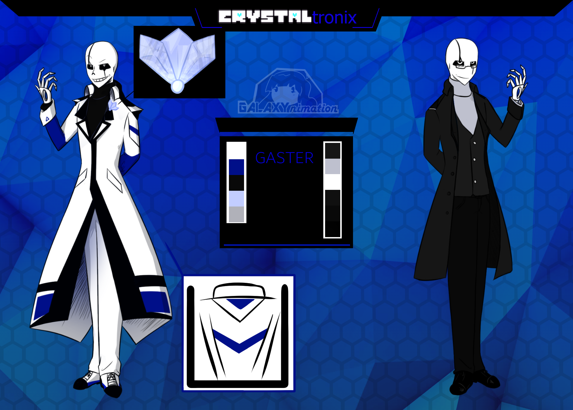 REFERENCE SHEET - Gaster by Galaxynimation on DeviantArt