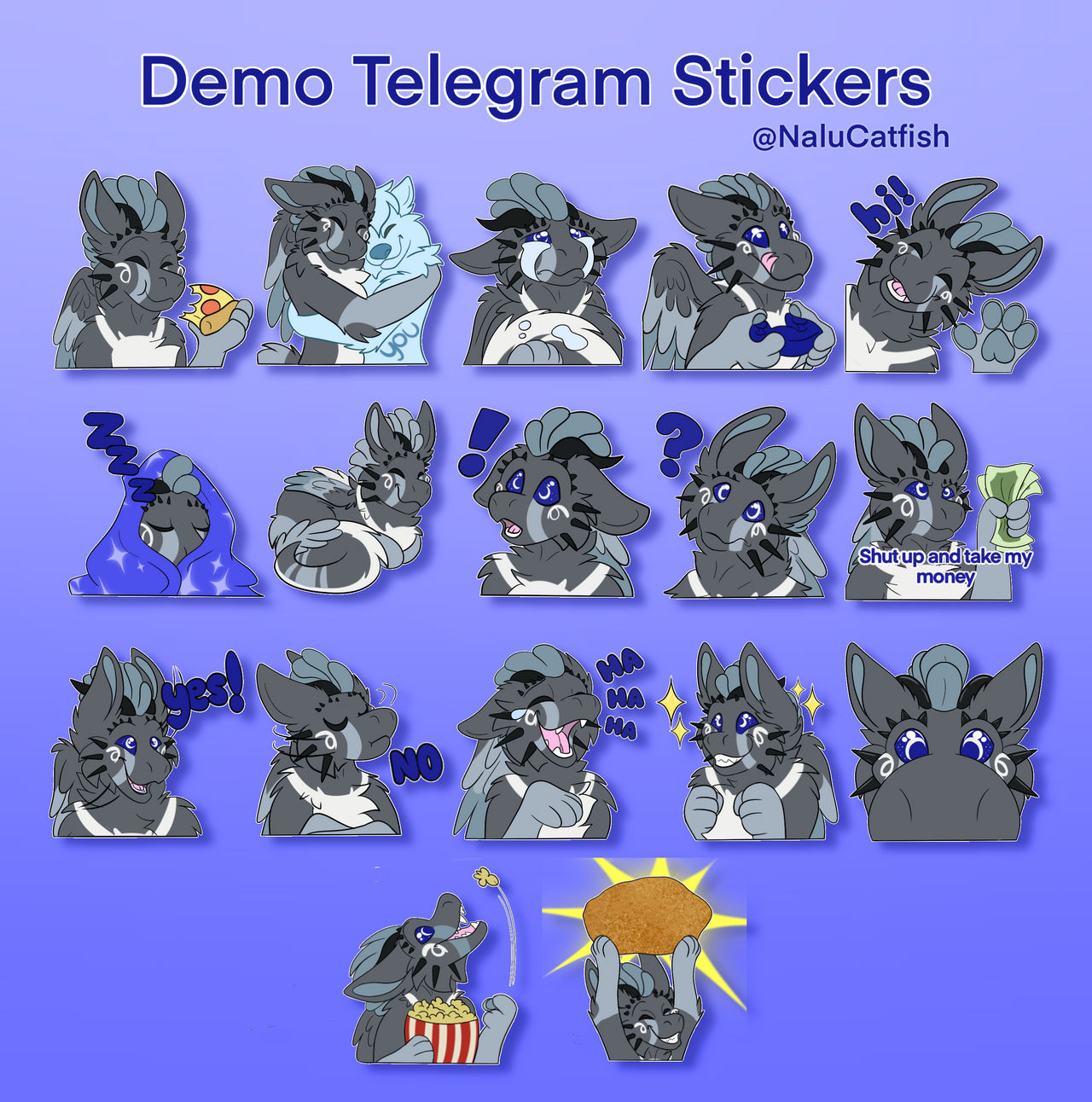 For Demonstration Only Sticker Demo Sticker Pack by nalucatfish on DeviantArt