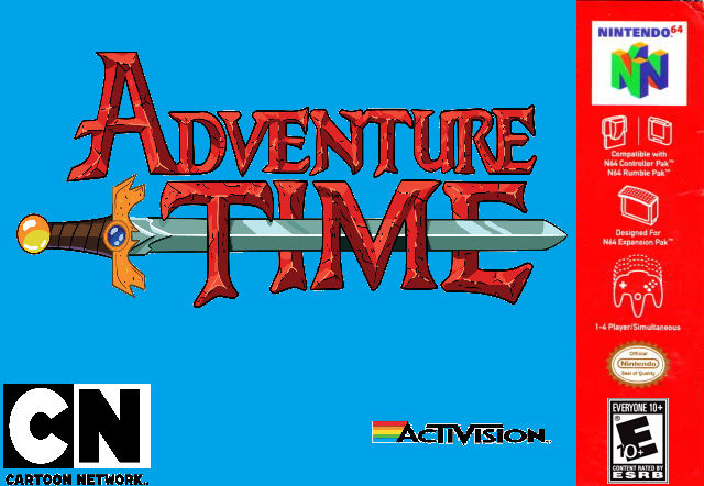 Adventure Time R64 Animation Adventure Time N64 Box Art (fanmade) by GrayLord791 on DeviantArt
