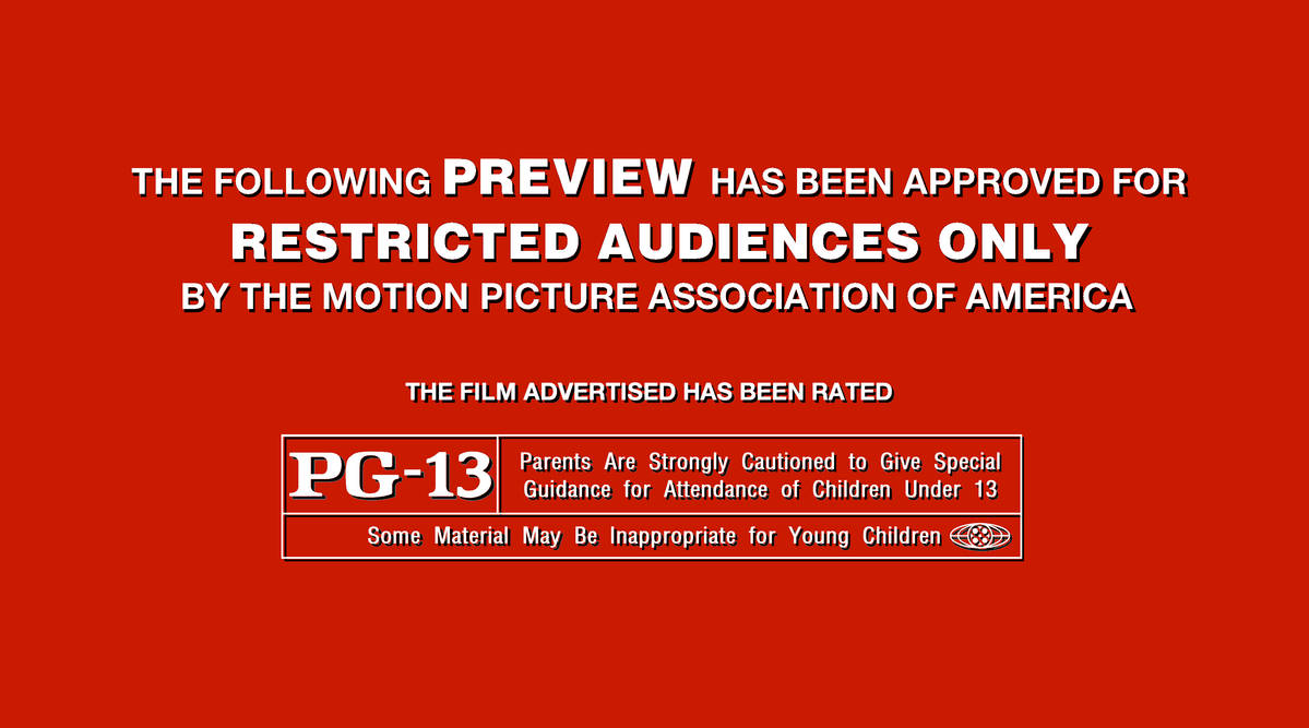 Mpaa Pg 13 Red Band Screen By Graylord791 On Deviantart Mpaa Pg 13 Red Band Screen By Graylord791 On Deviantart