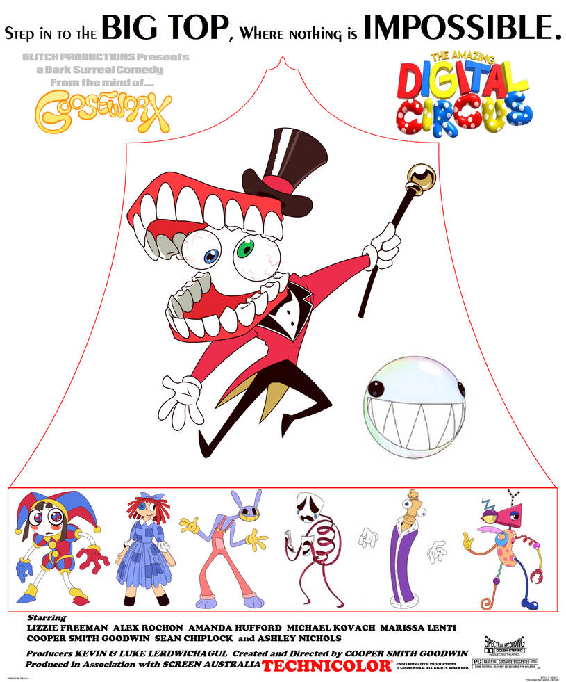 The Amazing Digital Circus poster (Retro-ish) by GrayLord791 on DeviantArt