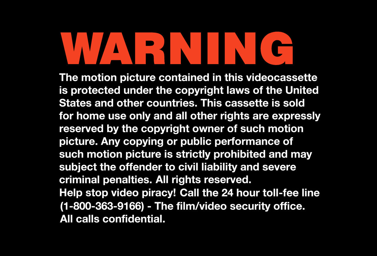 VHS Warning screen (Canadian) by GrayLord791 on DeviantArt