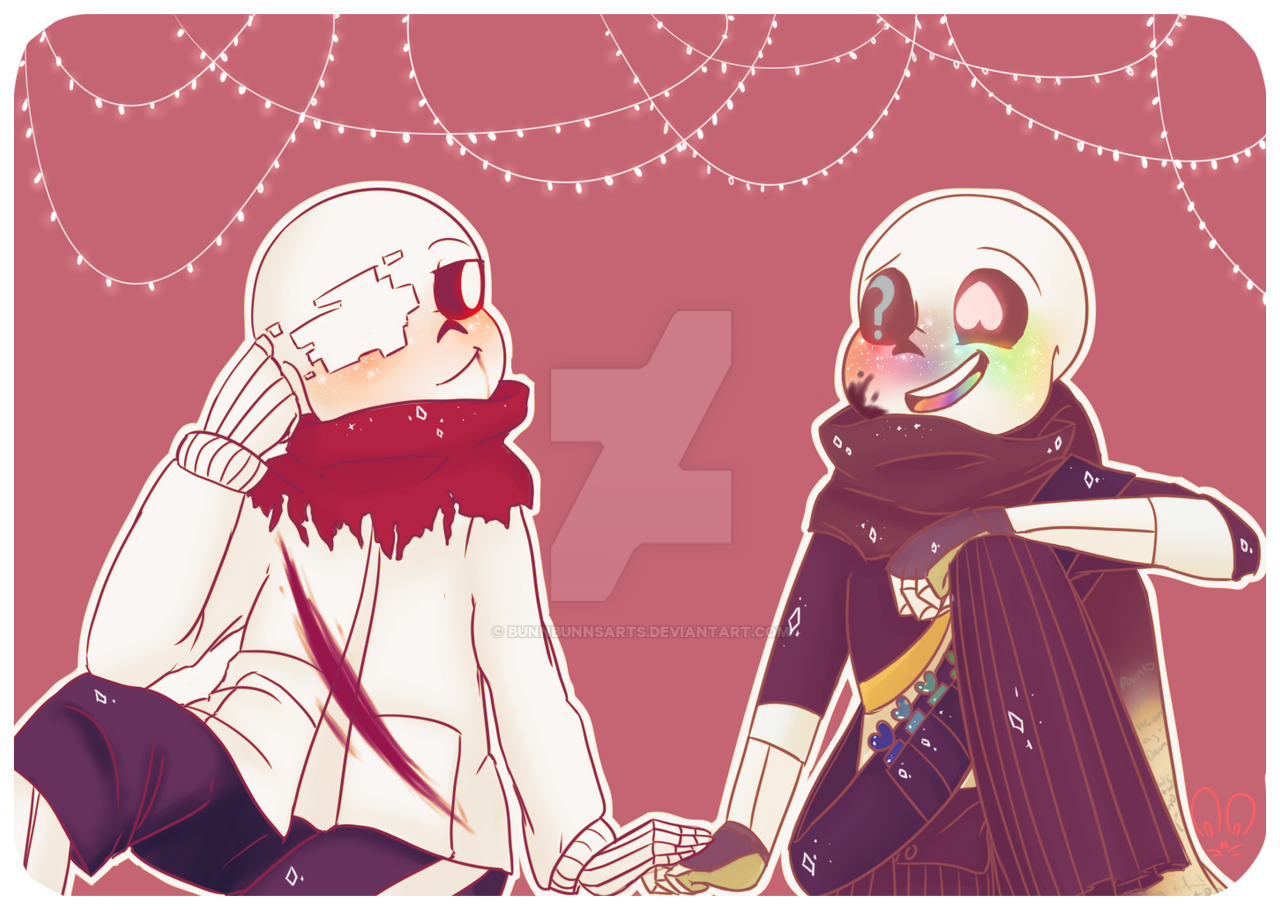Pan X Ink Hand Geno sans x Ink sans by BunnBunnsArts on DeviantArt