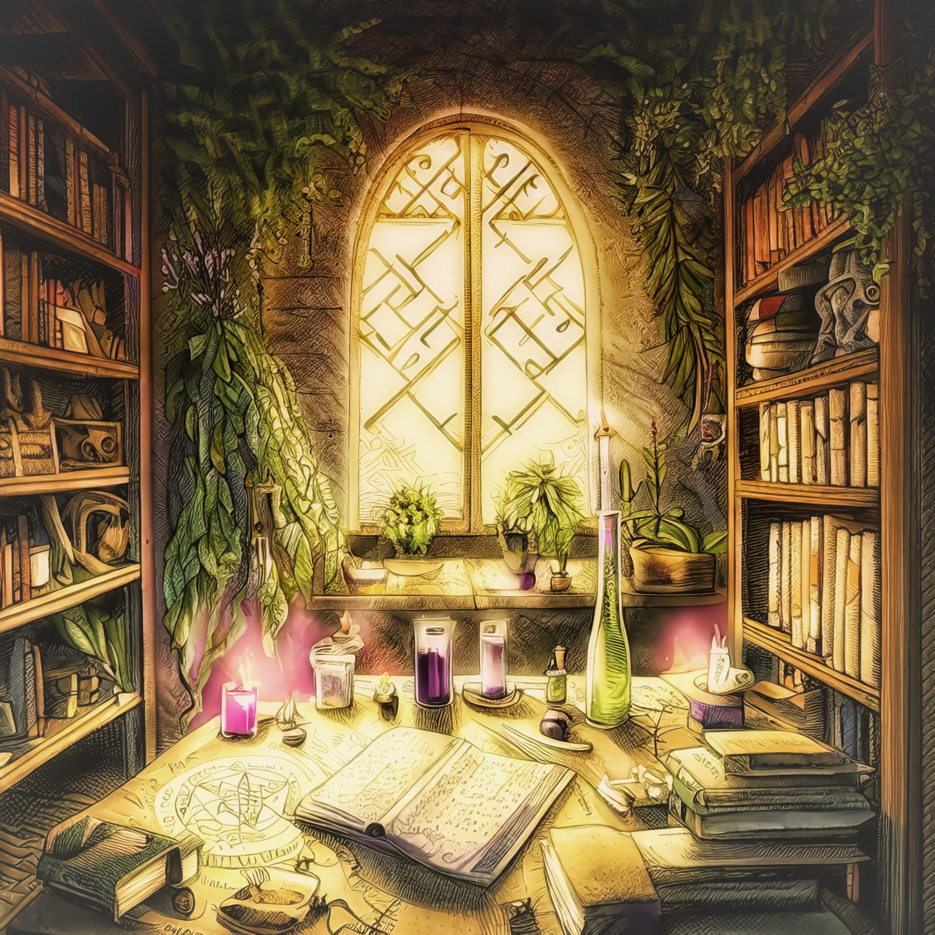 Magic Study Room by vigar on DeviantArt