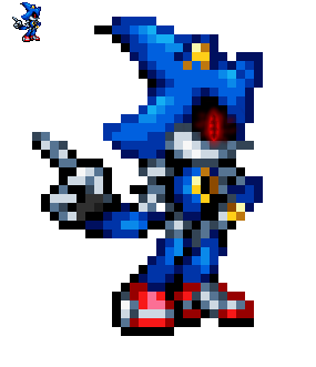 Metal Sonic sprite by Dandy-ManX on DeviantArt