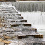 Stairs to the waterfall