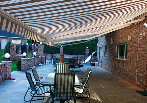 Boston outdoor awning for a great living room at O