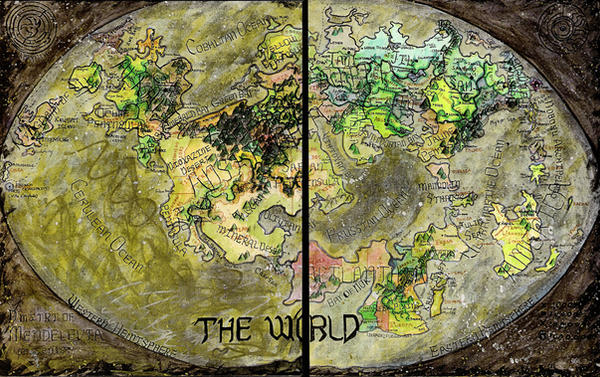 Elementalism Map The Map of the Elemental World by SaintArsenic on DeviantArt