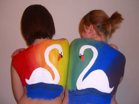 Rainbow Swans