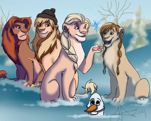 Frozen meets The lion King.