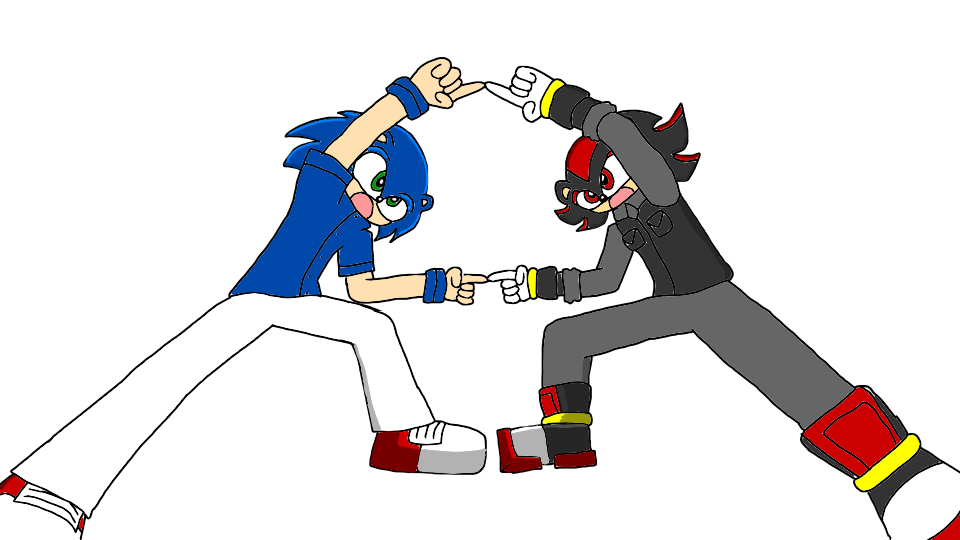 Sonic and Shadow fusion PNG by KillerMadnessPlayer on DeviantArt