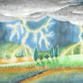 Thunderstorm landscape