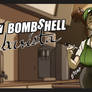 Bombshell Barista Poster