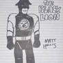 My version of public domain hero THE BLACK LION