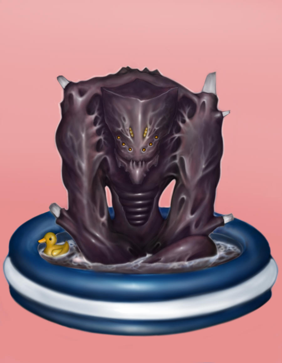 Alien In Pool by KrafterRerud on DeviantArt