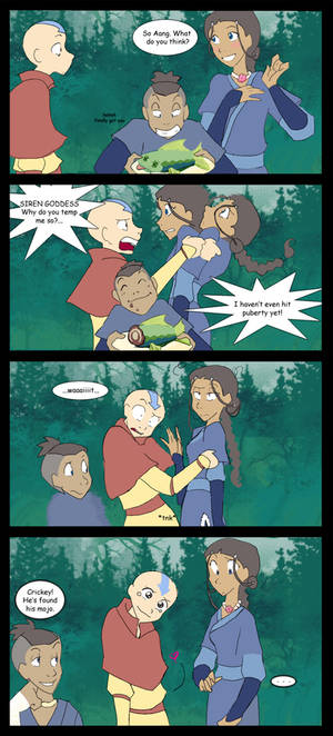 Avatarshort4:Aang hits puberty