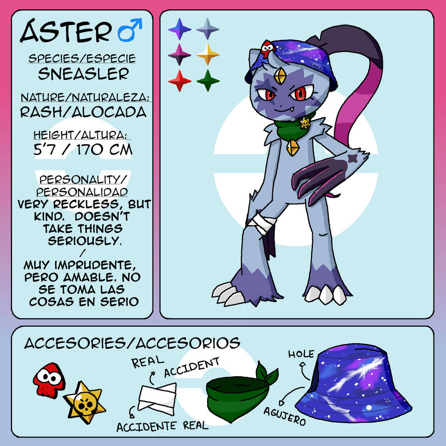 Aster Reference Sheet by San10r on DeviantArt
