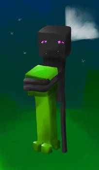 Enderman and creeper