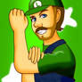 Super Mario Bros: Luigi in my style