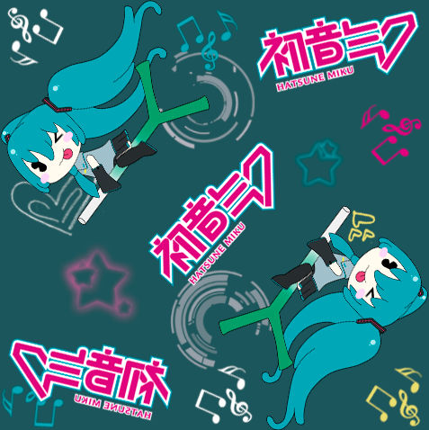 Hatsune Miku Pattern by KokoronoTenshi on DeviantArt
