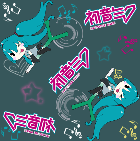 Hatsune Miku Pattern by KokoronoTenshi on DeviantArt