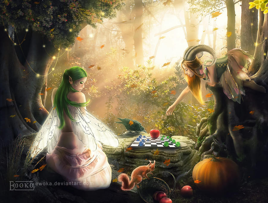 Autumn in the magic forest by Ewoka Autumn in the magic forest by Ewoka