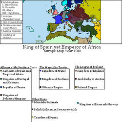 King of Spain Yet Emperor of Africa Europe Map