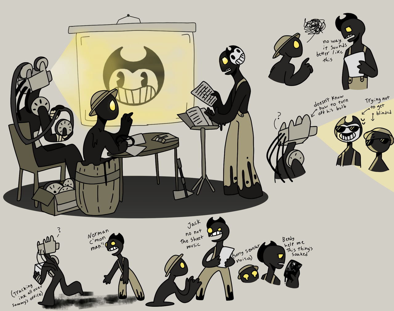 BATIM overtime AU concept art by lifeofarat on DeviantArt