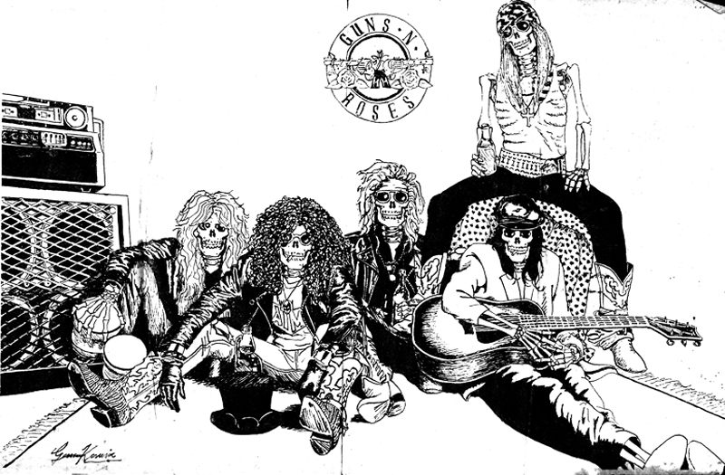 Guns N'Roses Chinese Ink