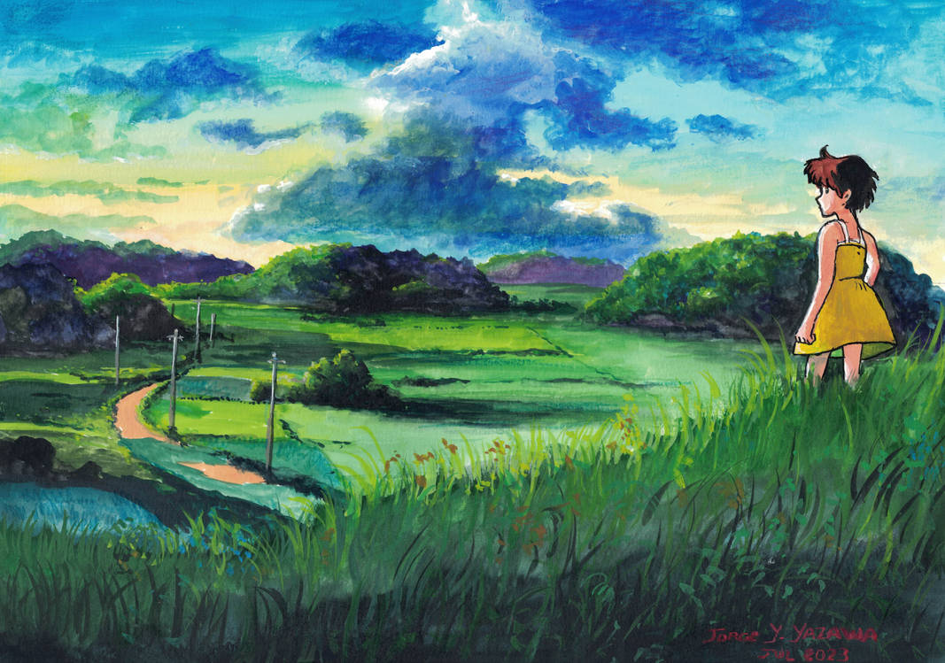 Studio Ghibli background by VimanaBoy on DeviantArt