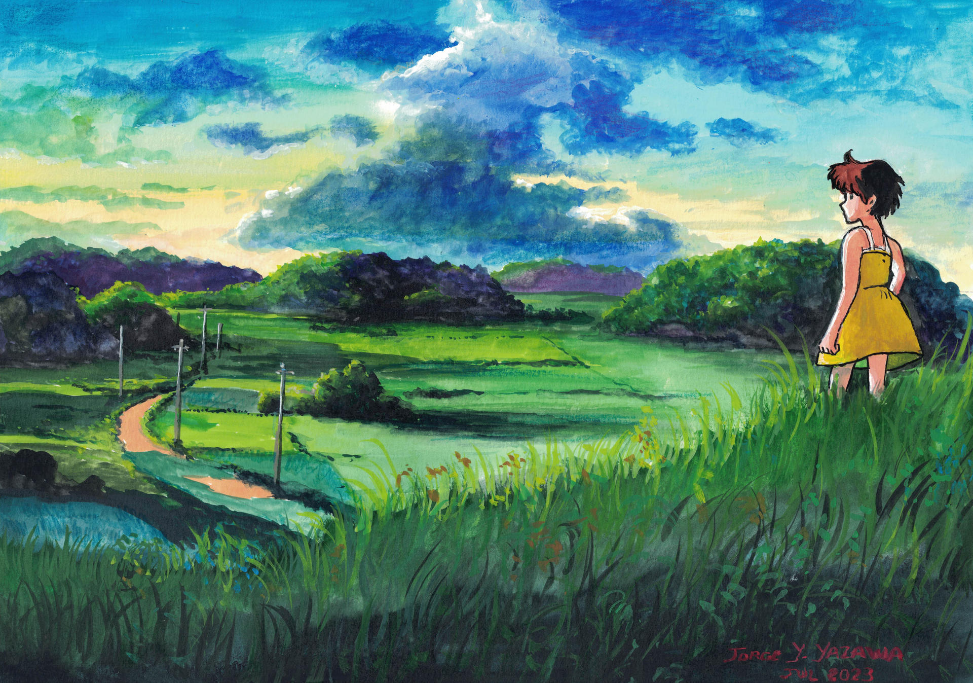 Studio Ghibli background by VimanaBoy on DeviantArt