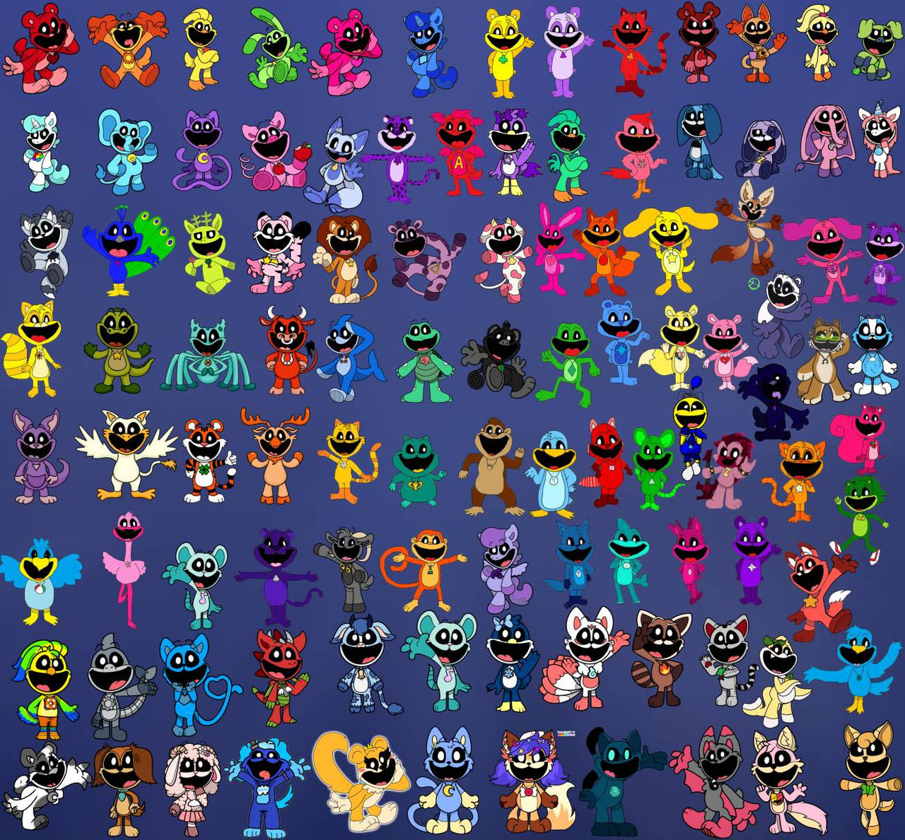 all characters smiling critters The oc by Marcelodamata on DeviantArt