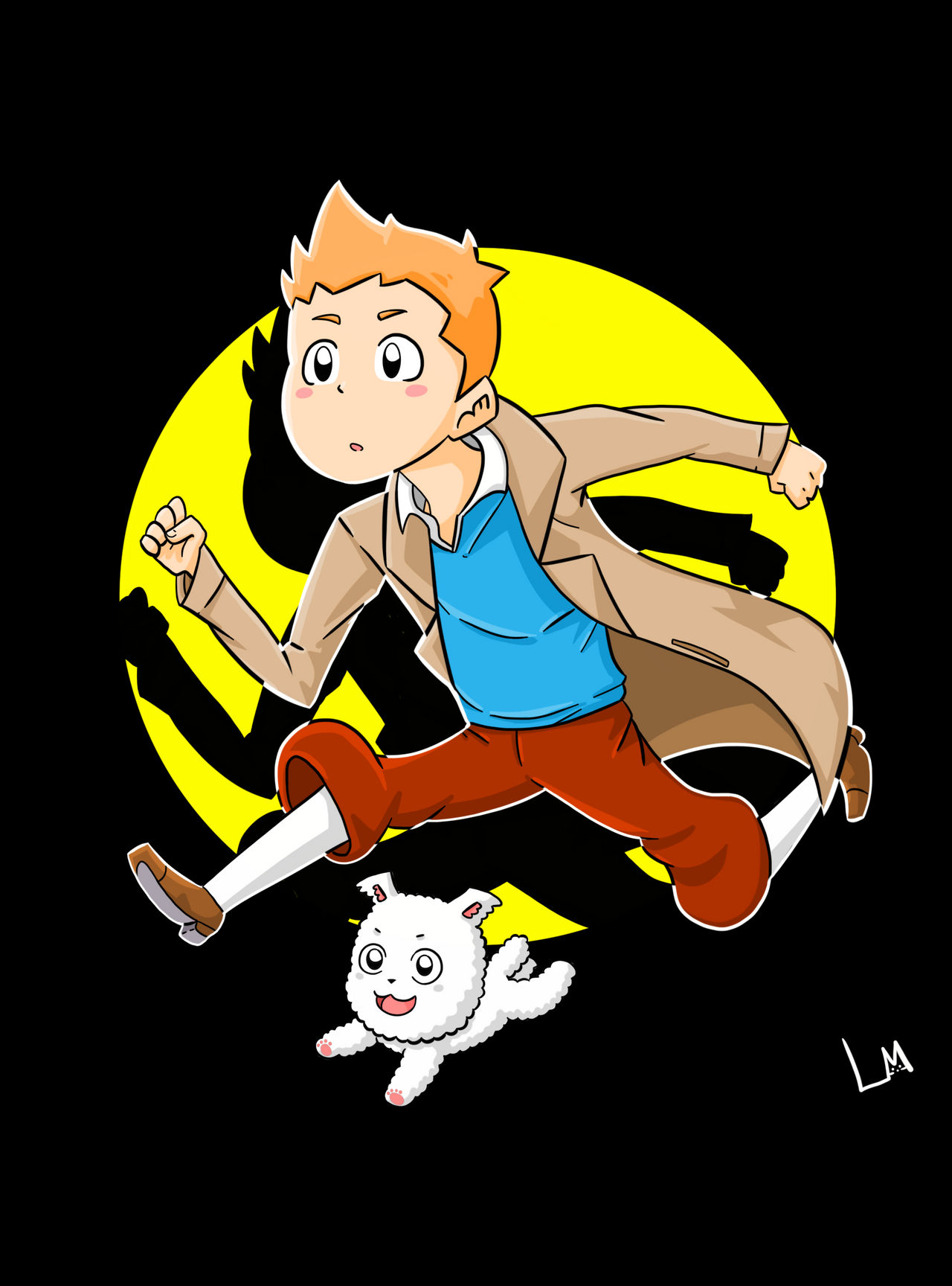 Tintin Deviantart Anime Tintin by ShonenFox on DeviantArt