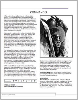 Tau Commander - 5th Ed Rules