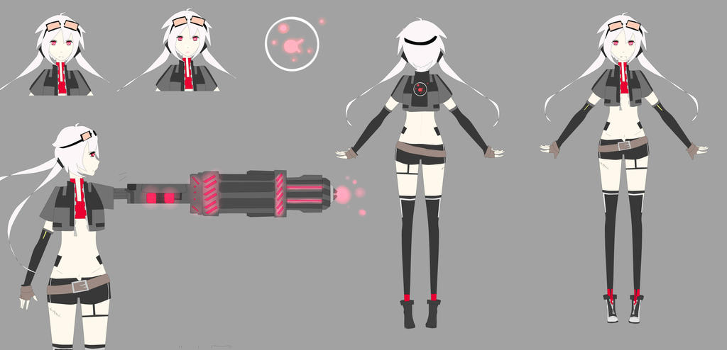 BRS inspired character NEW RED with a lasse cannon