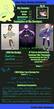Design Contributor Utau and others -on hold - Read