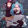 Gimme x Gimme MikuxRin Vocaloid fanart +Speedpaint