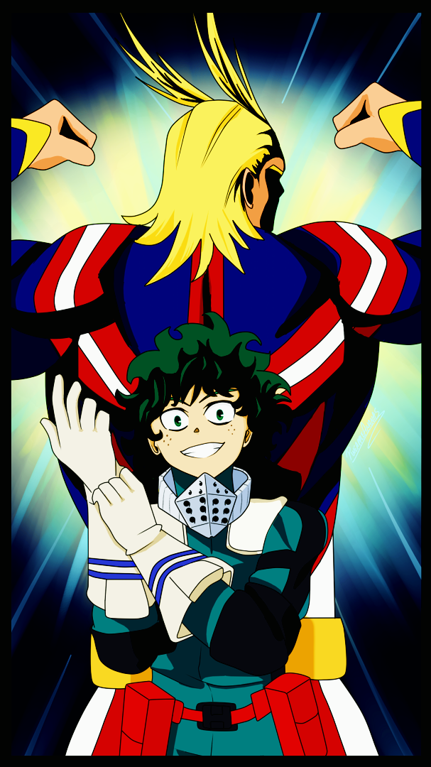 Deku And All Might By PineappleAnanas On DeviantArt deku-and-all-might-by-pineappleananas-on-deviantart