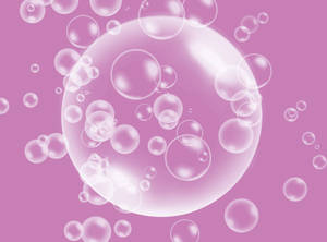 Pink and Bubbles background