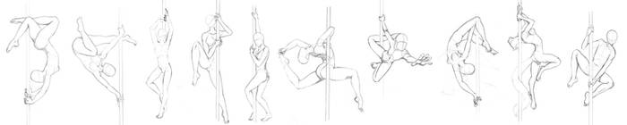 [Pose Study] 01 - Pole Dancing